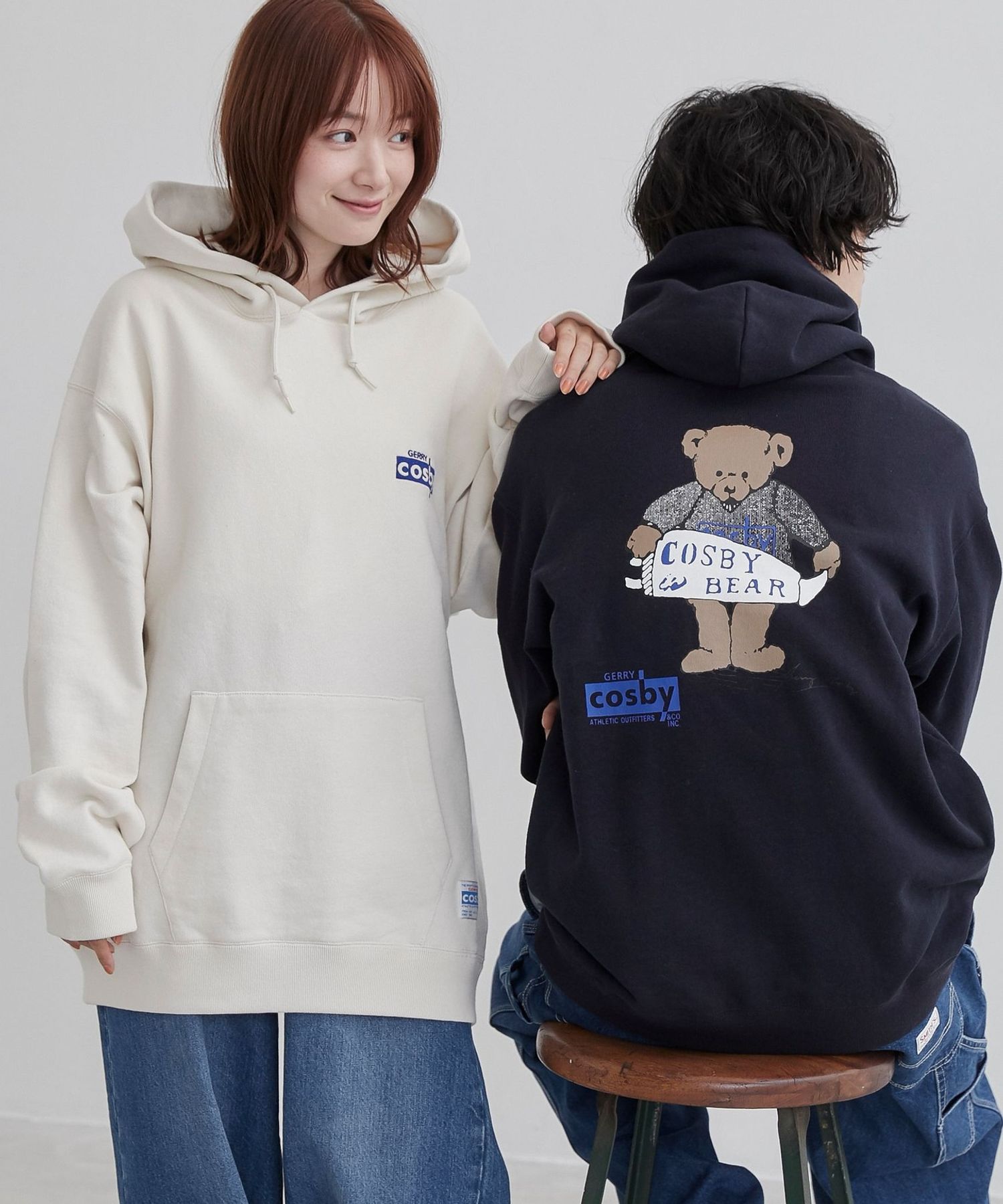 COSBY（コスビー）別注 ベアプリントパーカー