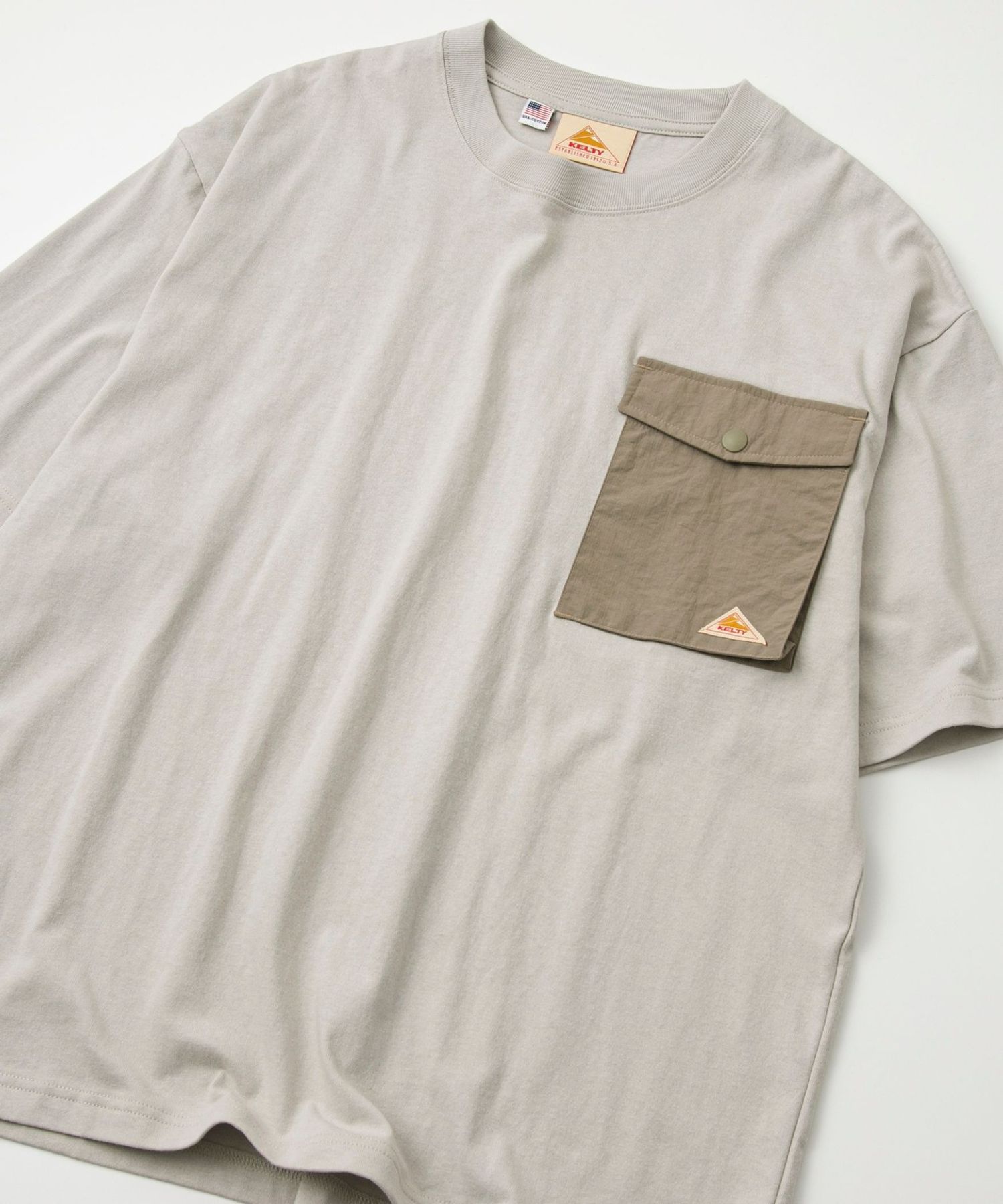KELTY（ケルティ）別注フラップポケット切替Tシャツ