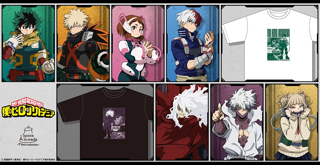 TVアニメ『僕のヒーローアカデミア』の新作Tシャツが6月28日（土）より