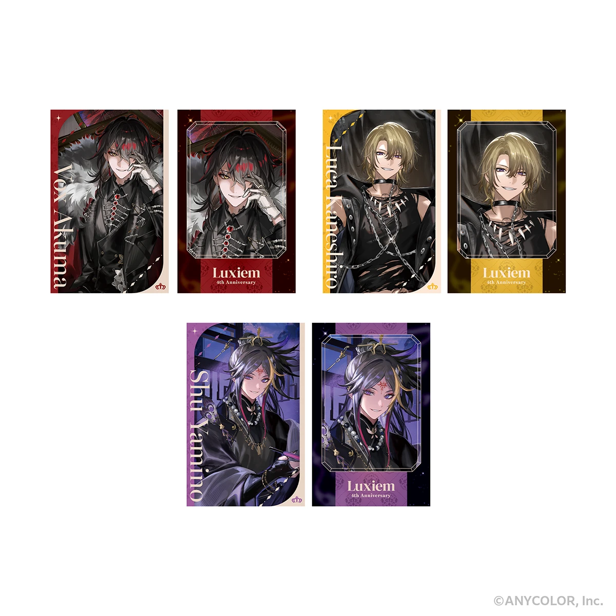 NIJISANJI EN「Luxiem」の4周年を記念したオリジナルグッズが発売決定