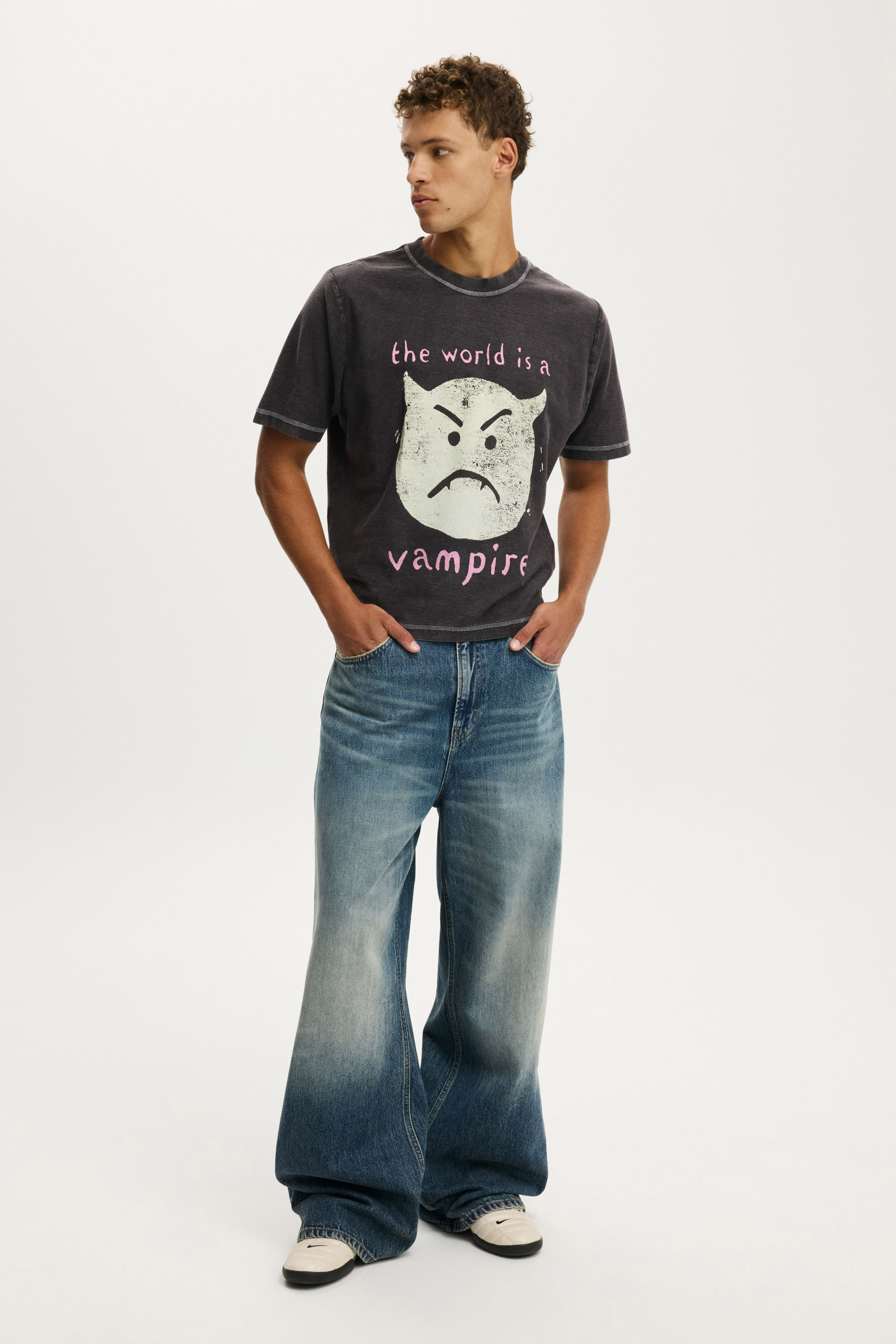 Smashing Pumpkins Cropped Fit Music T-Shirt