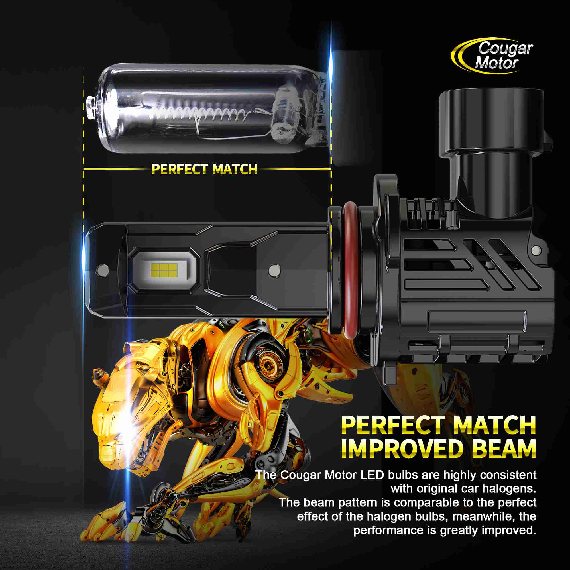 9005 Led Headlight Bulbs | Led Bulbs For Car | Cougar Motor