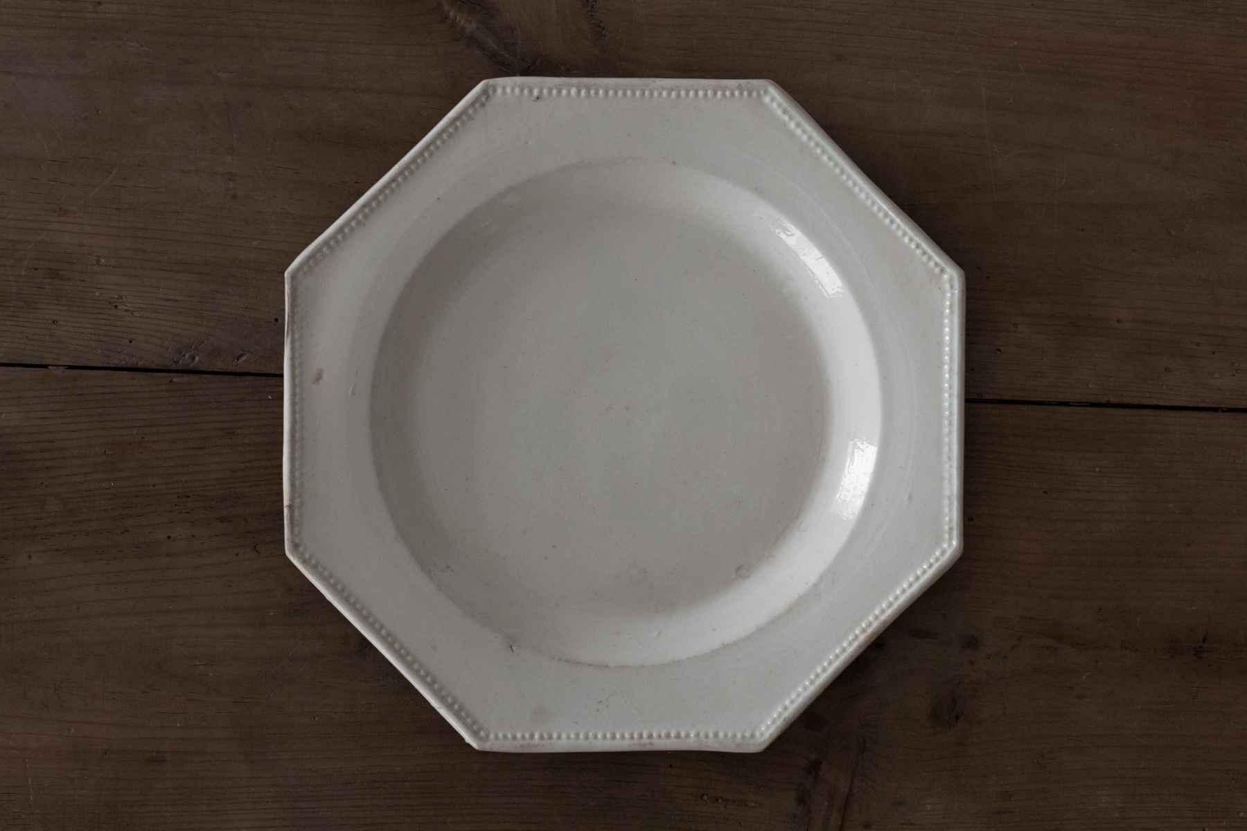 Assiette Octogonale en Faience fine | couperin