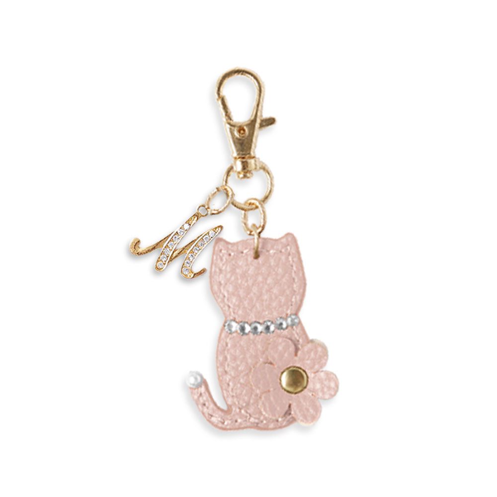 アクセサリー ヴィーガンレザー イニシャル ネコチャーム – COVERARY