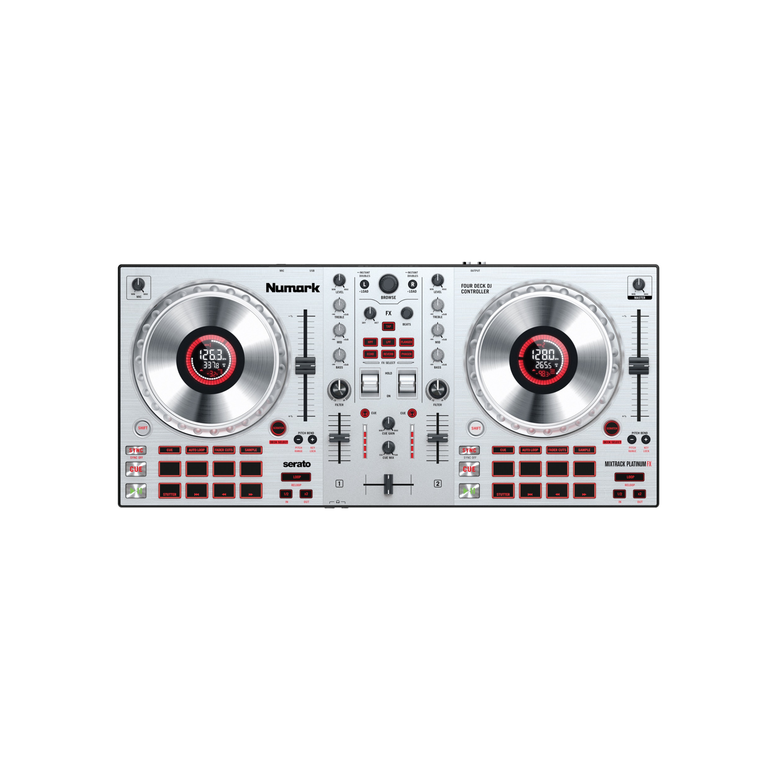 NUMARK® MIXTRACK PLATINUM FX - SILVER LTD EDITION - DJ SOFTWARE