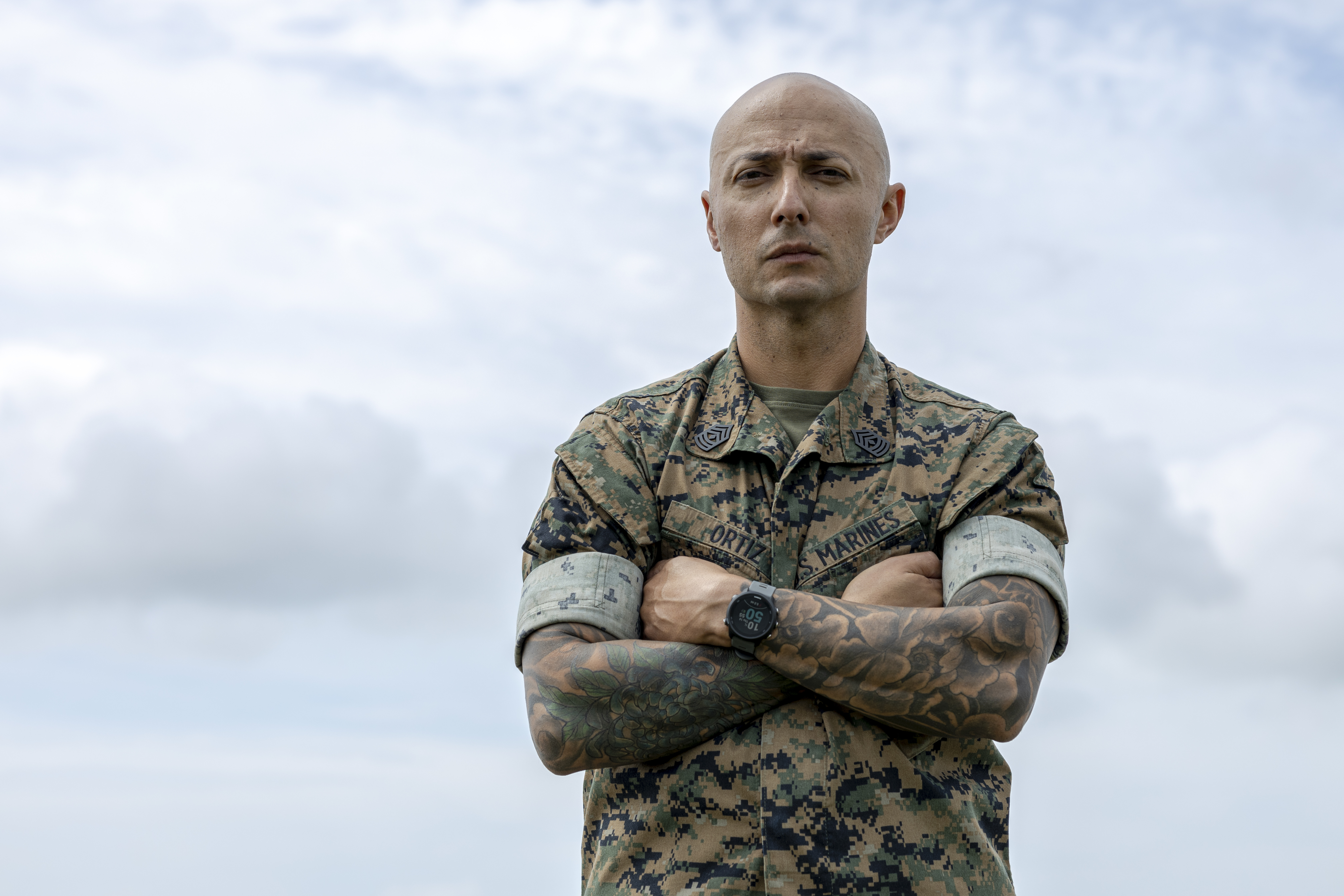 Marine 1st sergeant uses combat experience to save man hit by car