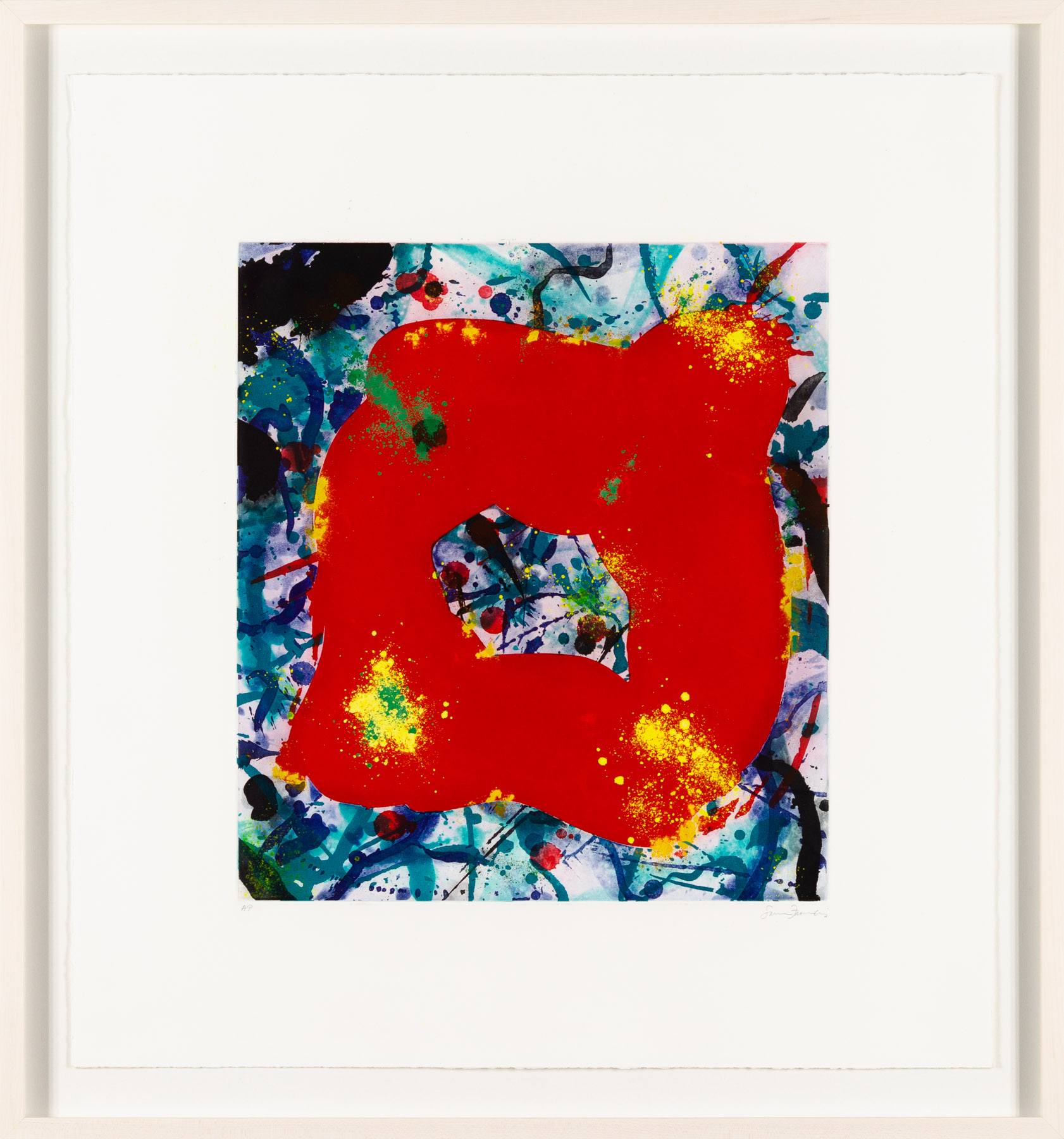 Sam Francis aquatint: Untitled (SFE-071) - Christopher Clark Fine Art