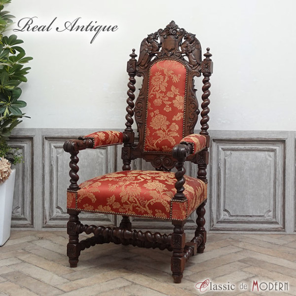 1880年頃 オーク材 フランス アンティーク・チェア antique64306b 新着