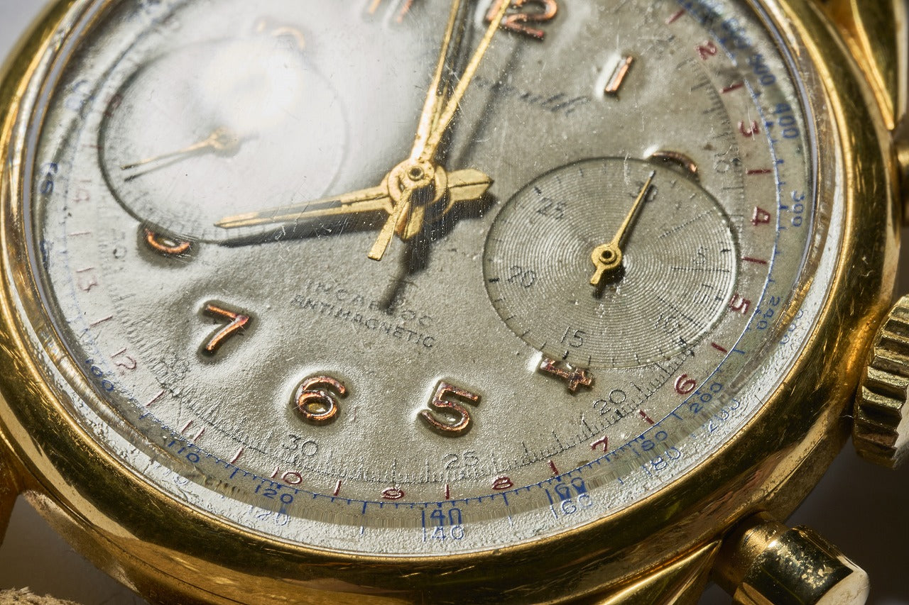 1950年代 Plymouth クロノグラフ 20ミクロン ゴールドフィル