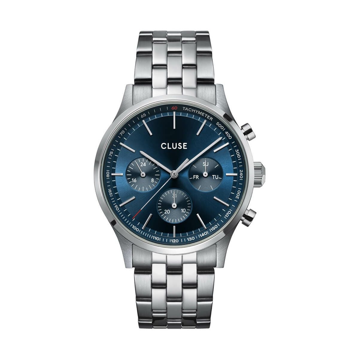 アラヴィスクロノ 3リンク シルバー ダークブルー / シルバー