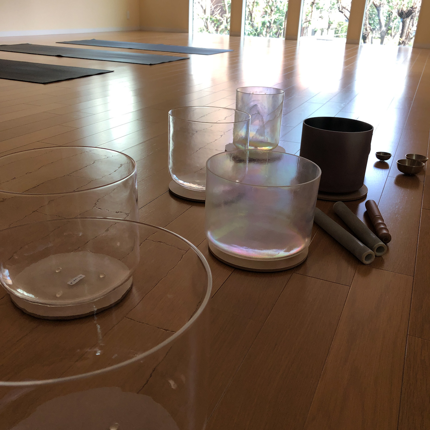 私が使用しているクリスタルボウルのサイズと音階【2020年春