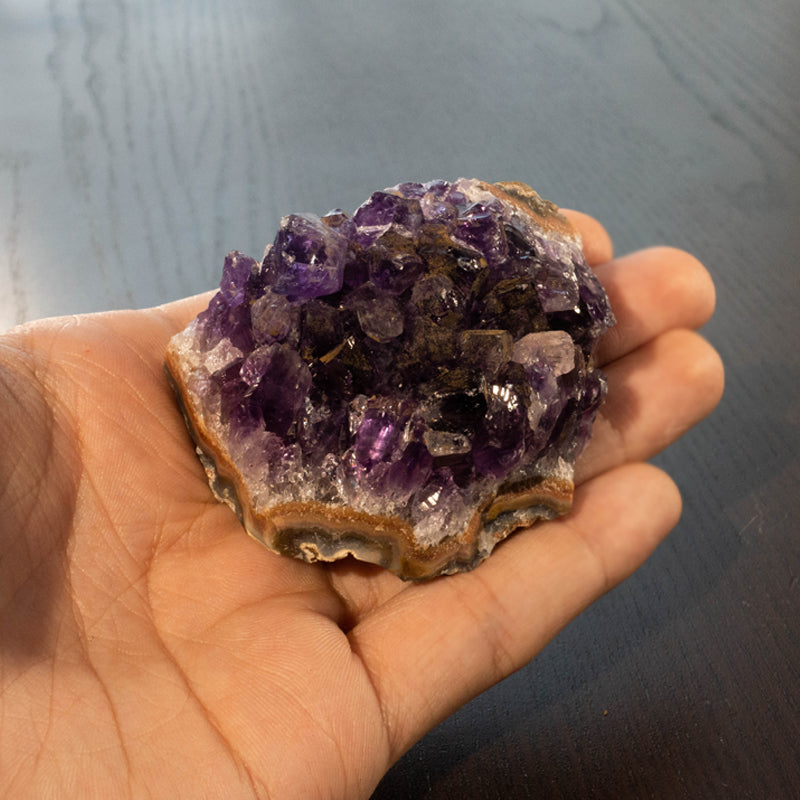 ウルグアイ産 アメジストクラスター 143g/63mm×50mm《手のひらサイズ