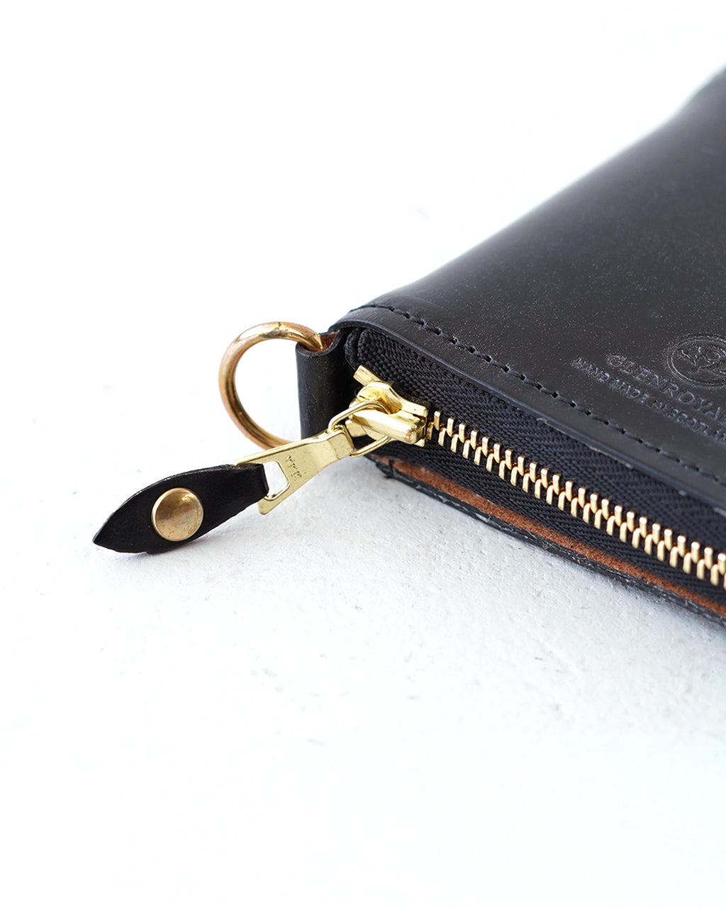 GLENROYAL 2つ折り 財布 レディース メンズ ブライドルレザー ジップ