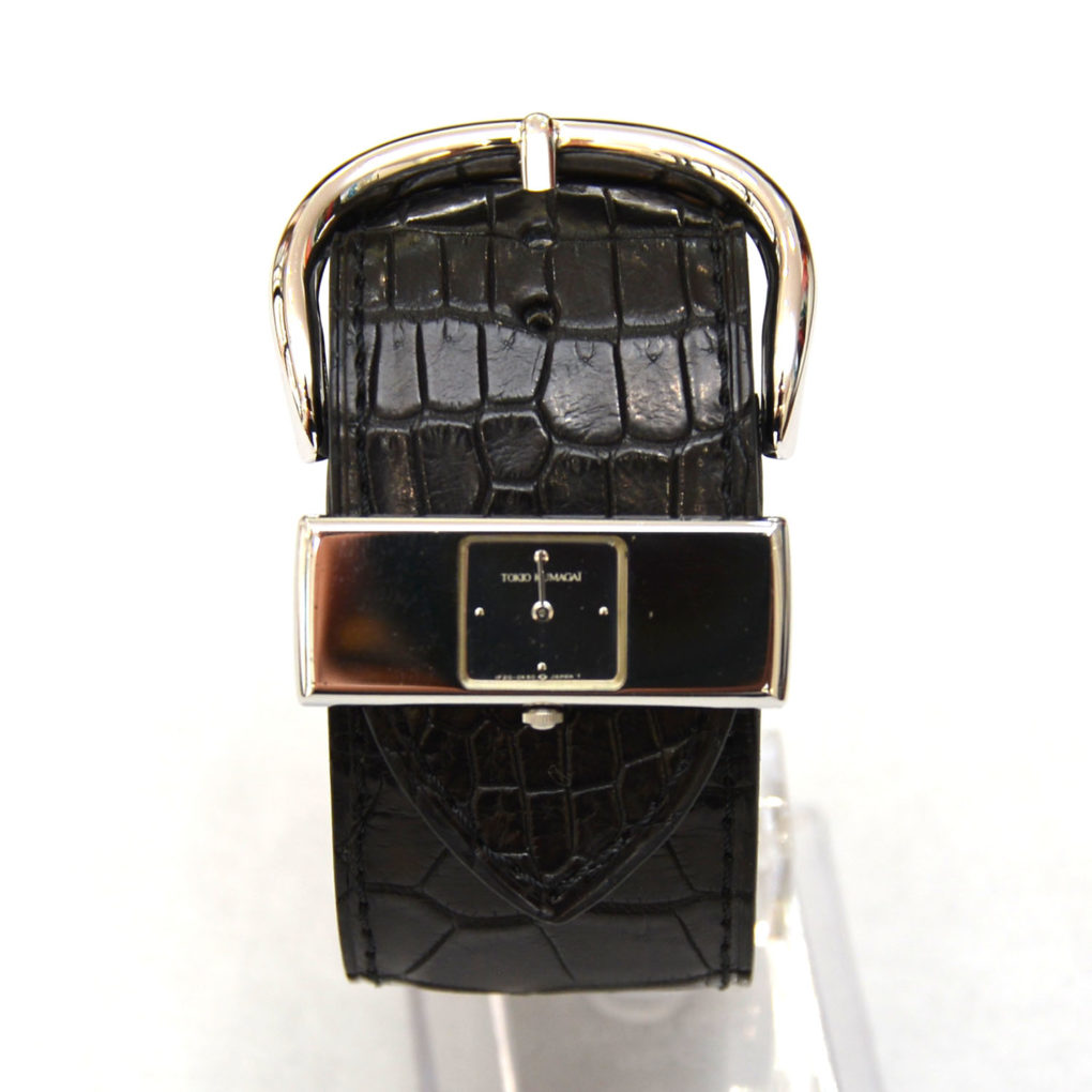 トキオクマガイ 交換用時計ベルトオーダー｜クロコダイル ブラック