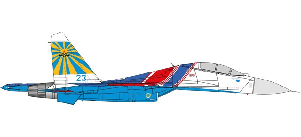 580212 Herpa ロシア空軍 SU-27UB ロシアンナイツ 237TsPAT 237th 23