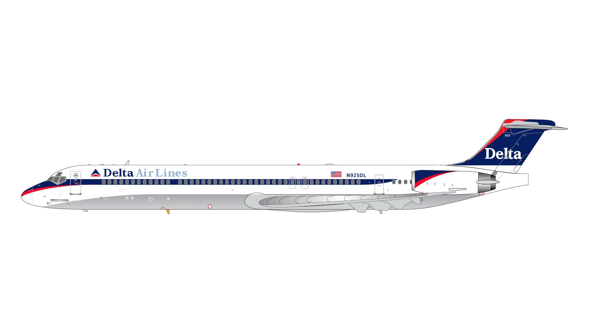 G2DAL962 GEMINI 200 Delta Air Lines / デルタ航空 MD-88 N925DL