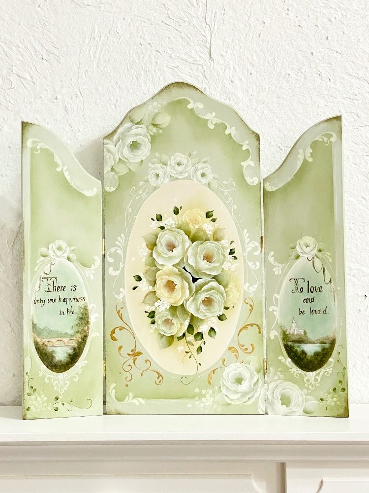 トールペイント作品 | モルタルデコ教室 atelier_rukafield