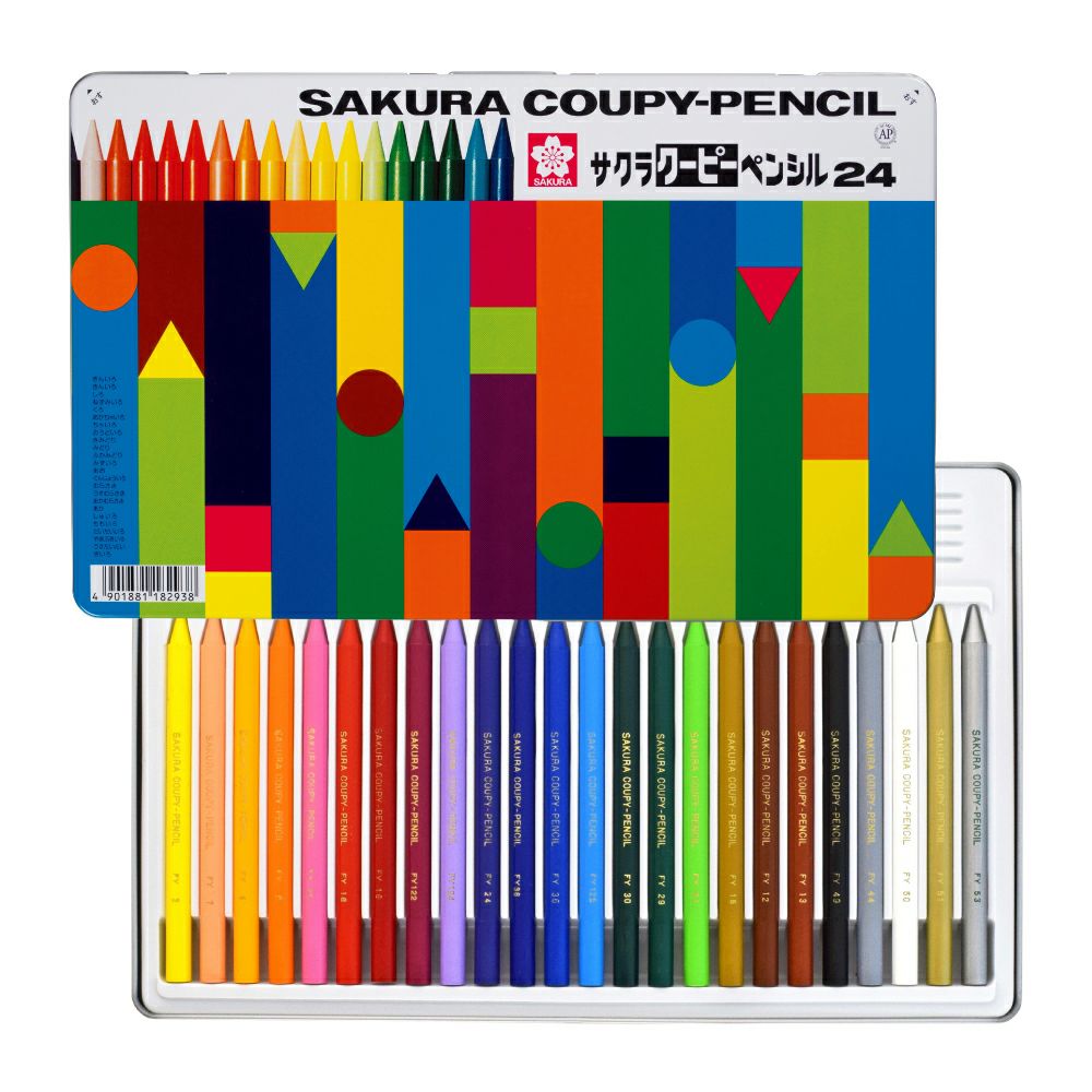 クーピーペンシル30色（缶入） | サクラクレパス OFFICIAL SHOP