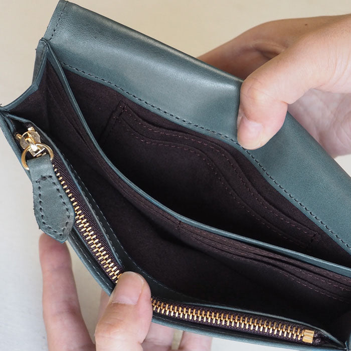 glart (グラート) ステンドグラスのアンティークドア ロングウォレット