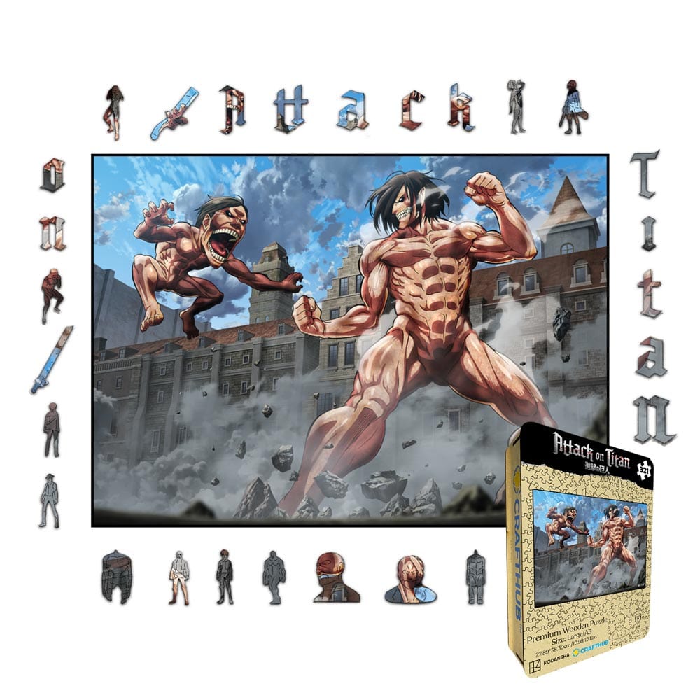 Eren vs Titan - Puzzle en bois – Craft Hub FR