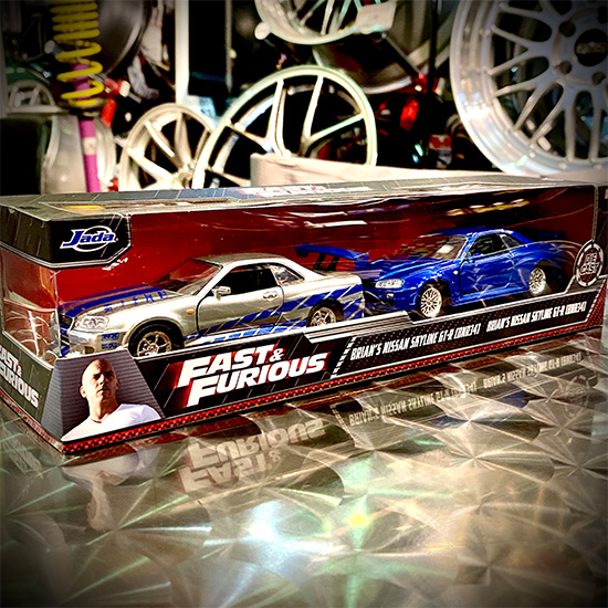 ワイルドスピード ミニカー1/24 ダイキャスト Brian's NISSAN SKYLINE