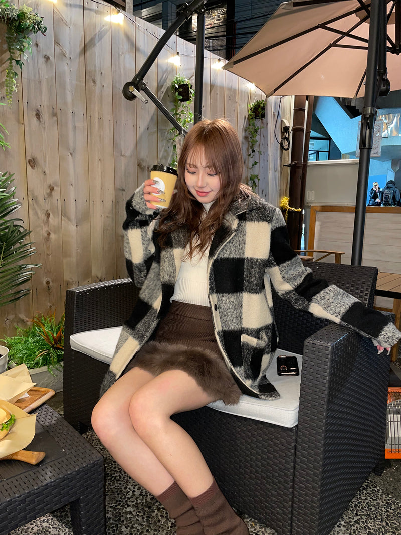 ブロックチェックコート DPB68106 – CRAMMY