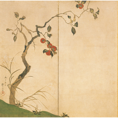 柿図屏風 - 酒井抱一 - 日本画 - 名画 - Canon Creative Park