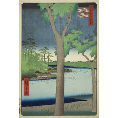 名所江戸百景 赤坂桐畑 - 歌川広重 - 日本画 - 名画 - Canon Creative Park