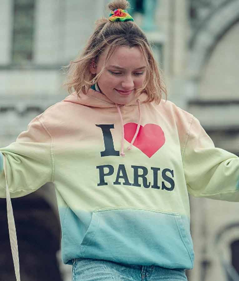 Heartstopper Darcy Olsson I Love Paris Hoodie - CreativeTDesign
