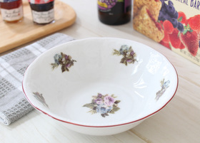 マニー ブルーローズ シリーズ － フレンチカントリーのバラ柄、レース