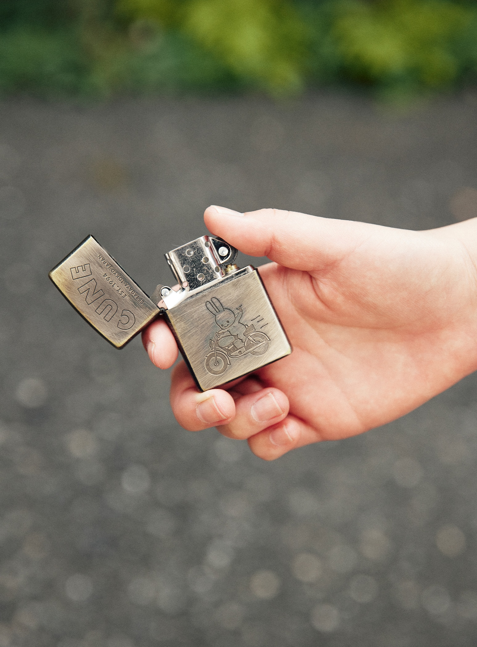 Zippoライター バイクうさちゃん｜ウサギがいる｜CUNE ONLINE STORE