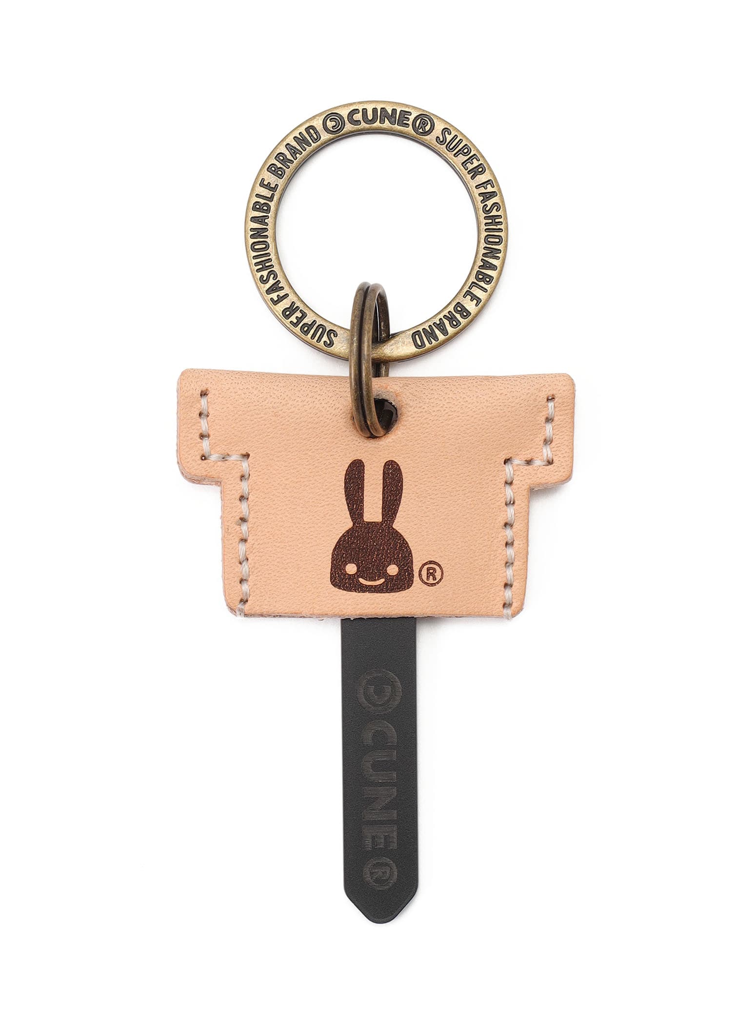 レザーTシャツキー｜ウサギがいる｜CUNE ONLINE STORE