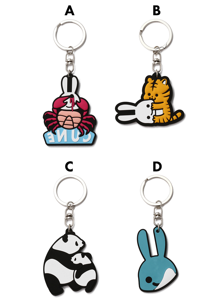 ラバーキーホルダー｜ウサギがいる｜CUNE ONLINE STORE