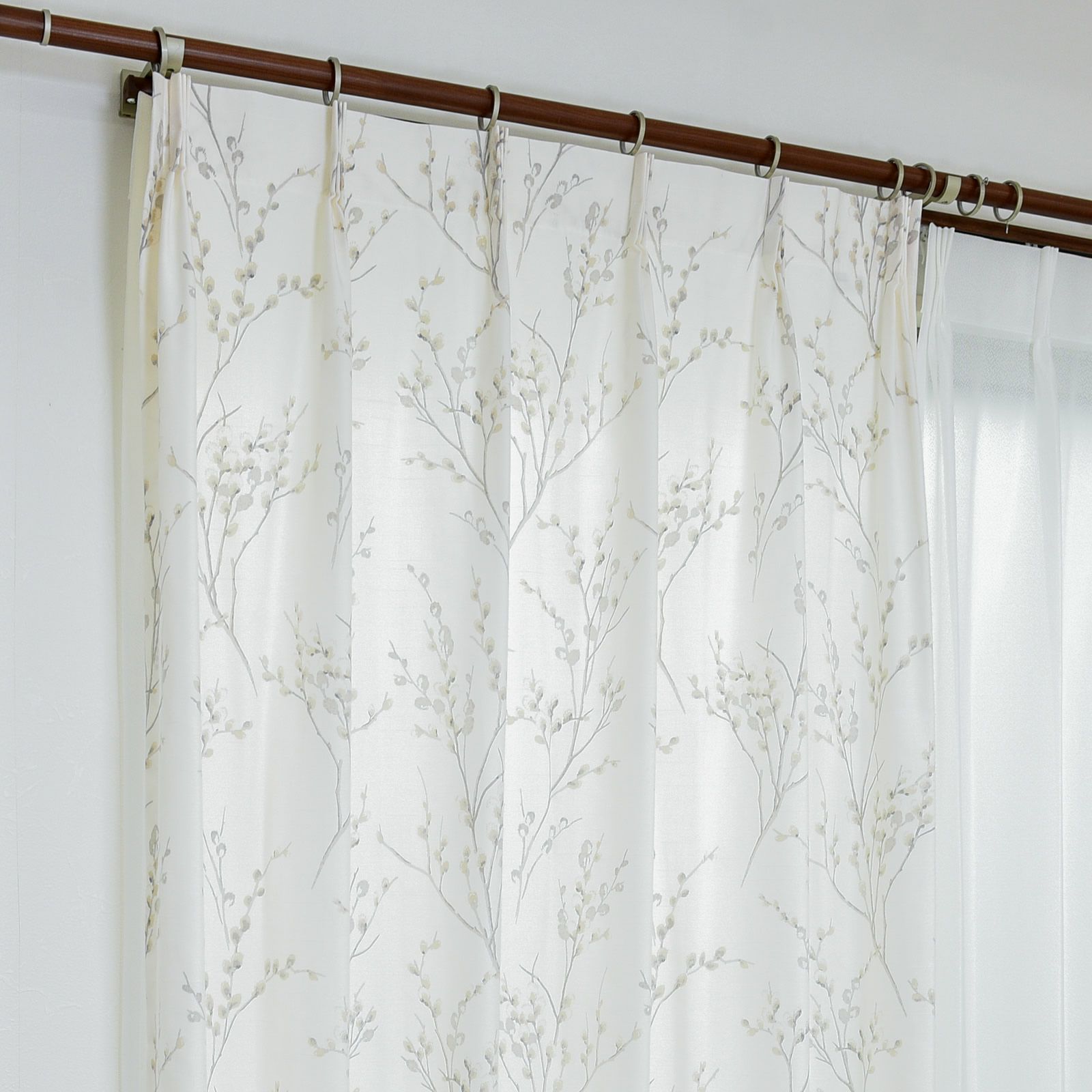 ローラアシュレイ 遮光 洗える 防炎 花柄 ドレープ カーテン