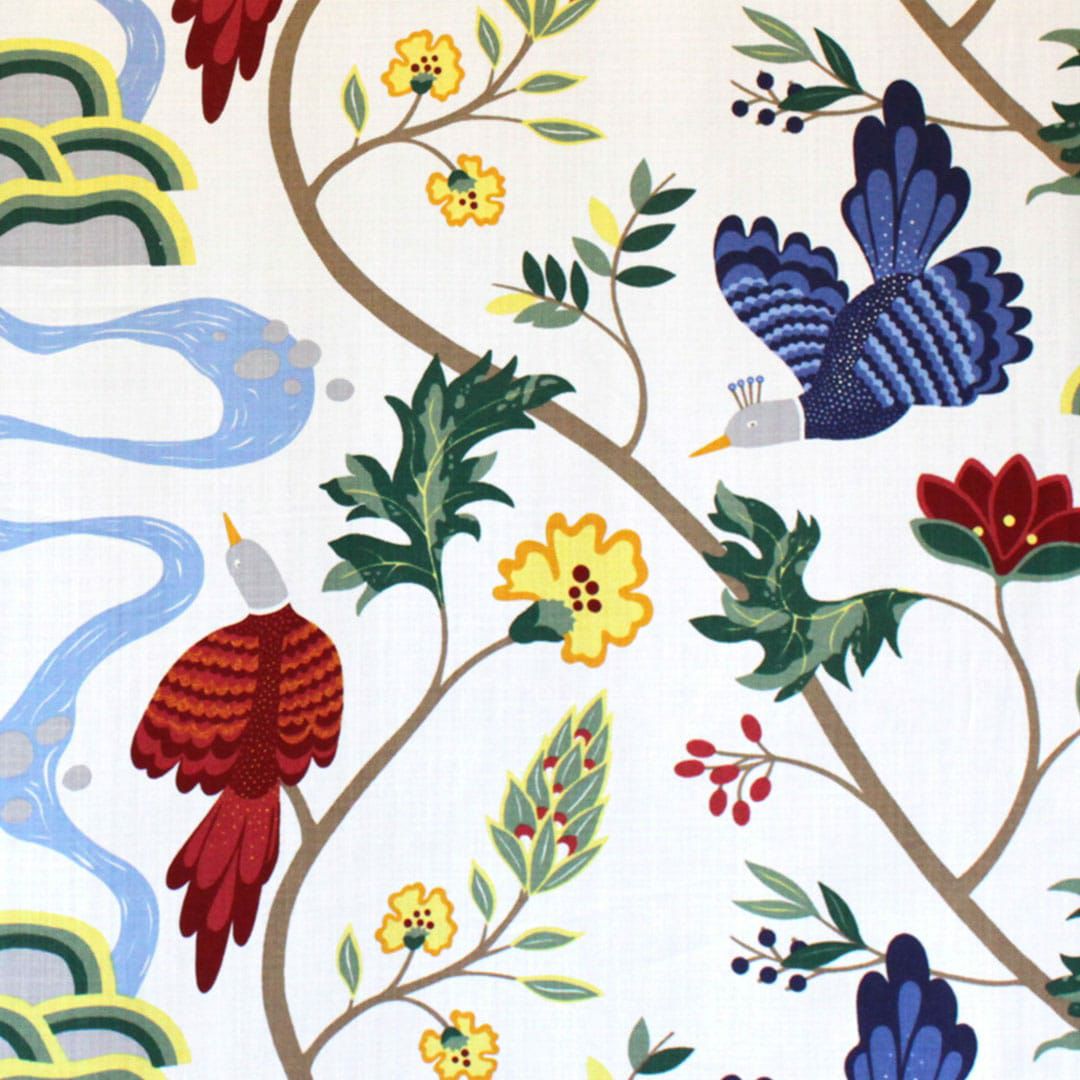 北欧カーテン「バードランド」｜boras cotton（ボラスコットン