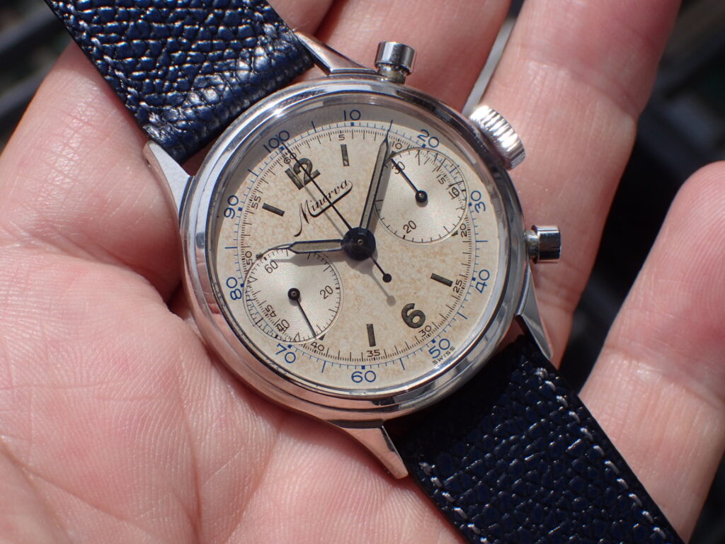ミネルバ クロノグラフ Cal.13-20CH デシマルスケール 1940年代