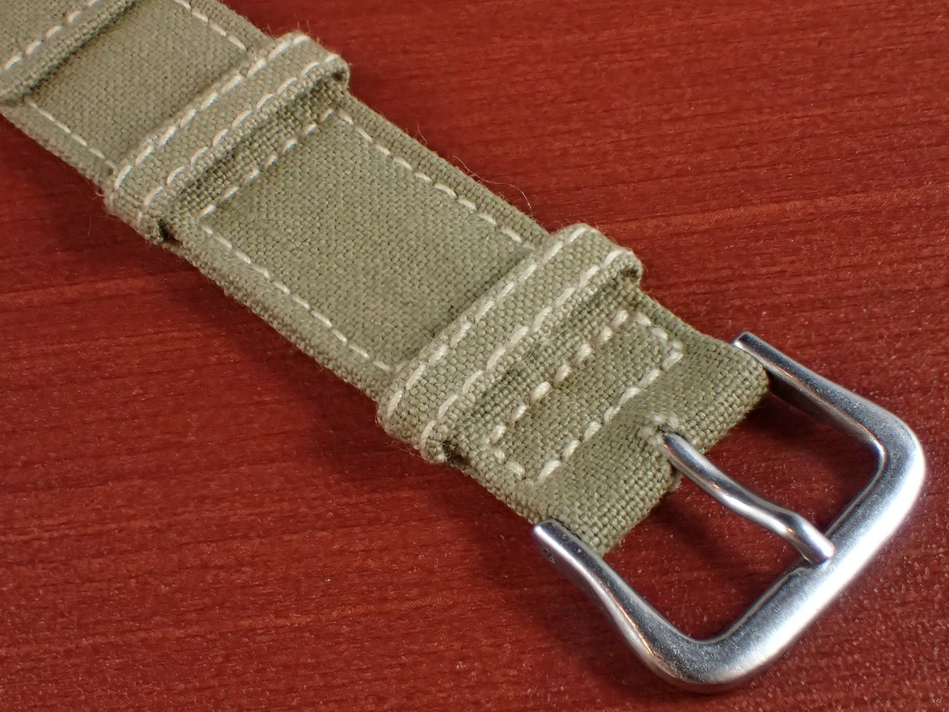 別注STONEWALL 米軍タイプ コットンベルト セージグリーン 16mm