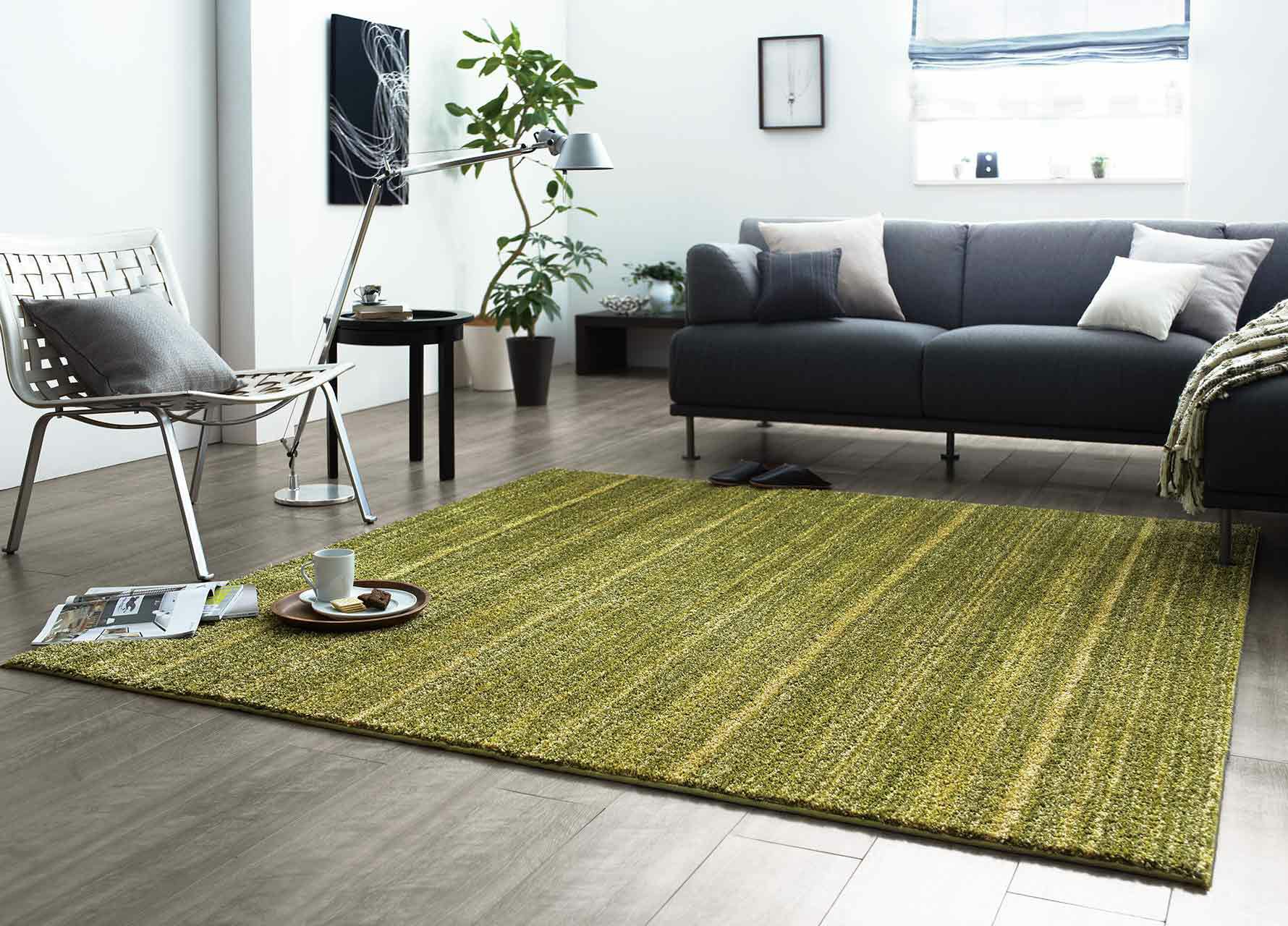 防音 ラグ リュストル 防ダニ 防炎 すべり止め 床暖房対応 140×200cm