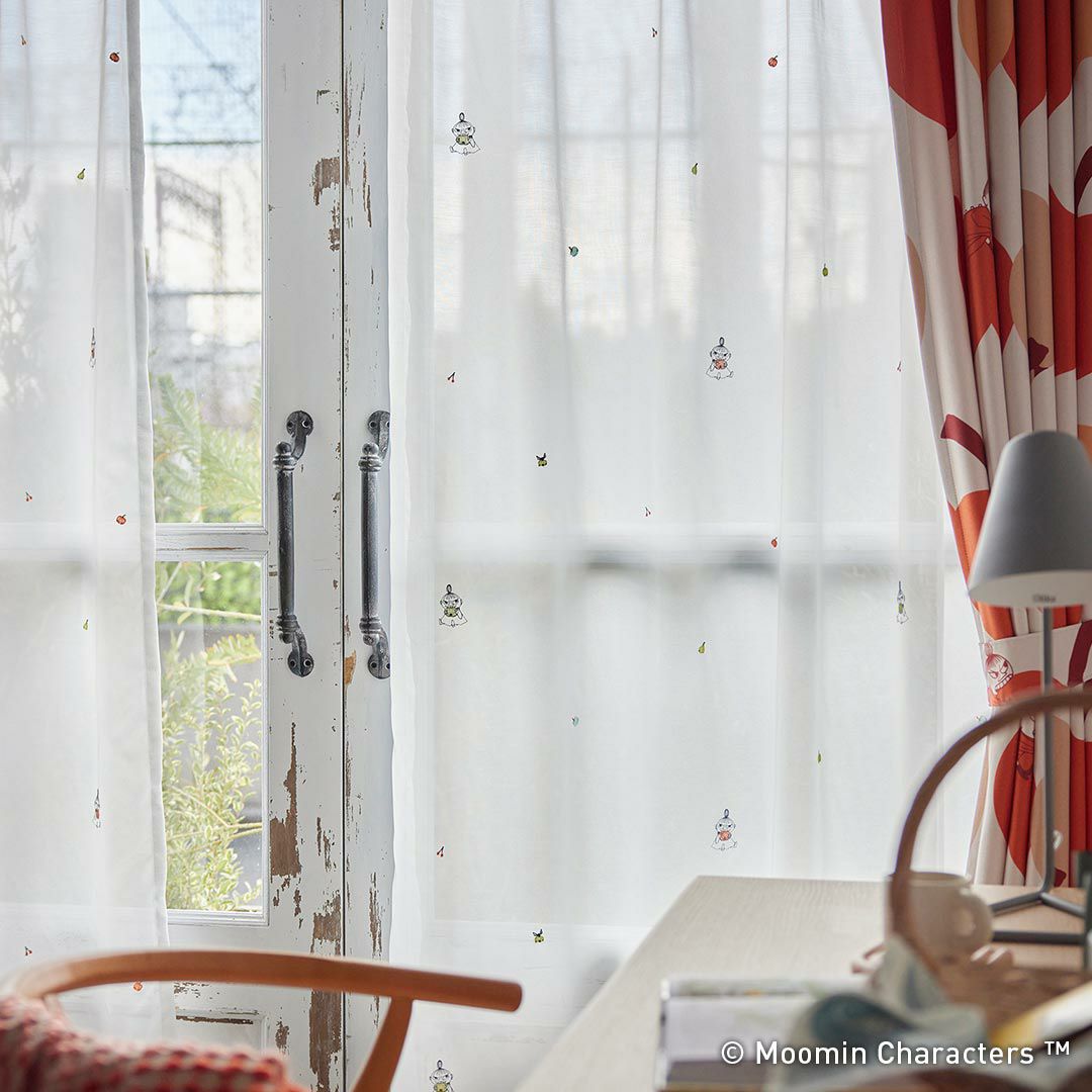 ムーミン レースカーテン (MOOMIN)｜スミノエ公式通販｜カーペットマルシェ