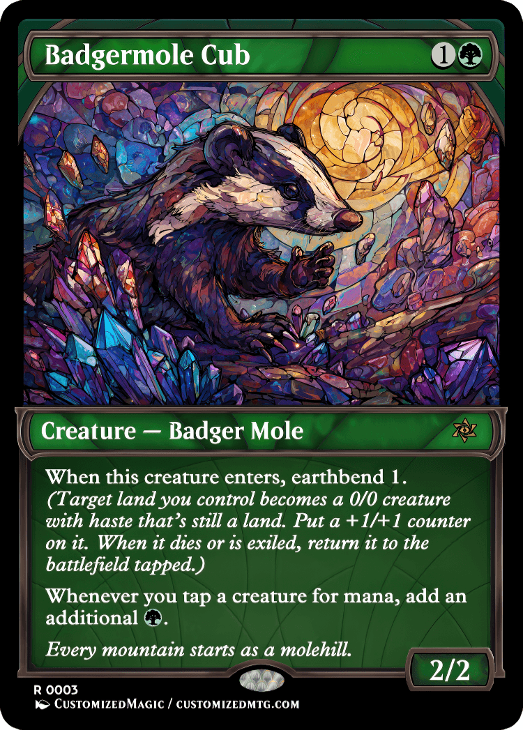Badgermole Cub | Magic The Gathering Proxy Cards