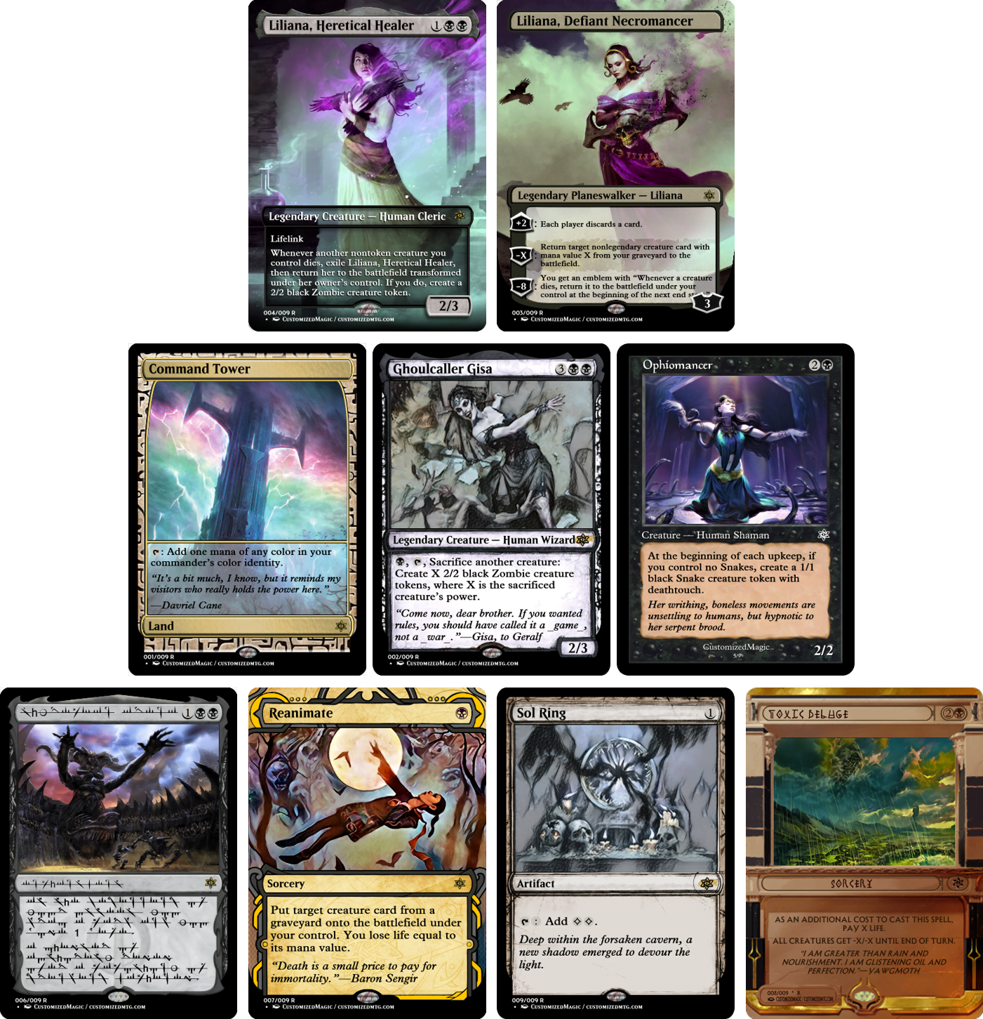 Commander Collection - Black | Magic The Gathering Proxy Cards