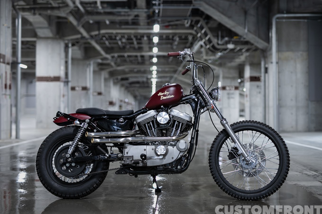 サンモーターサイクルズのXL1200Sスポーツスターのダートトラッカー