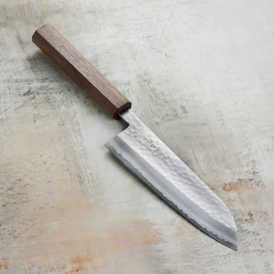 Masutani Santoku Knife - VG1 Hammered 6.7