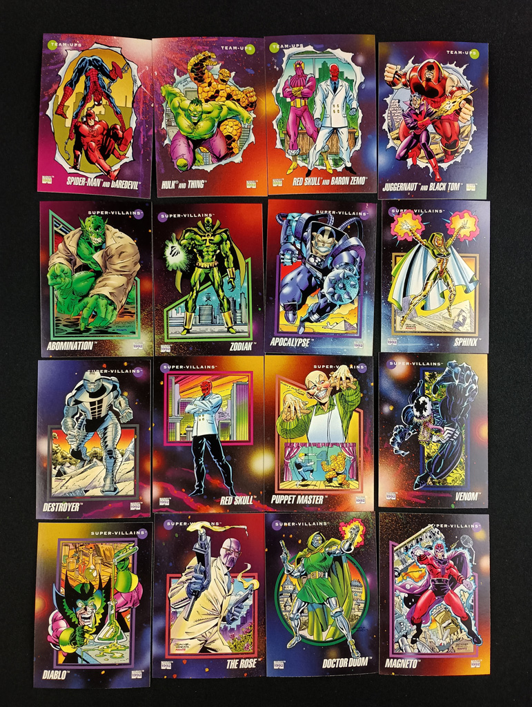 Marvel 1992 Impel Marvel Universe Complete Trading Card Set with
