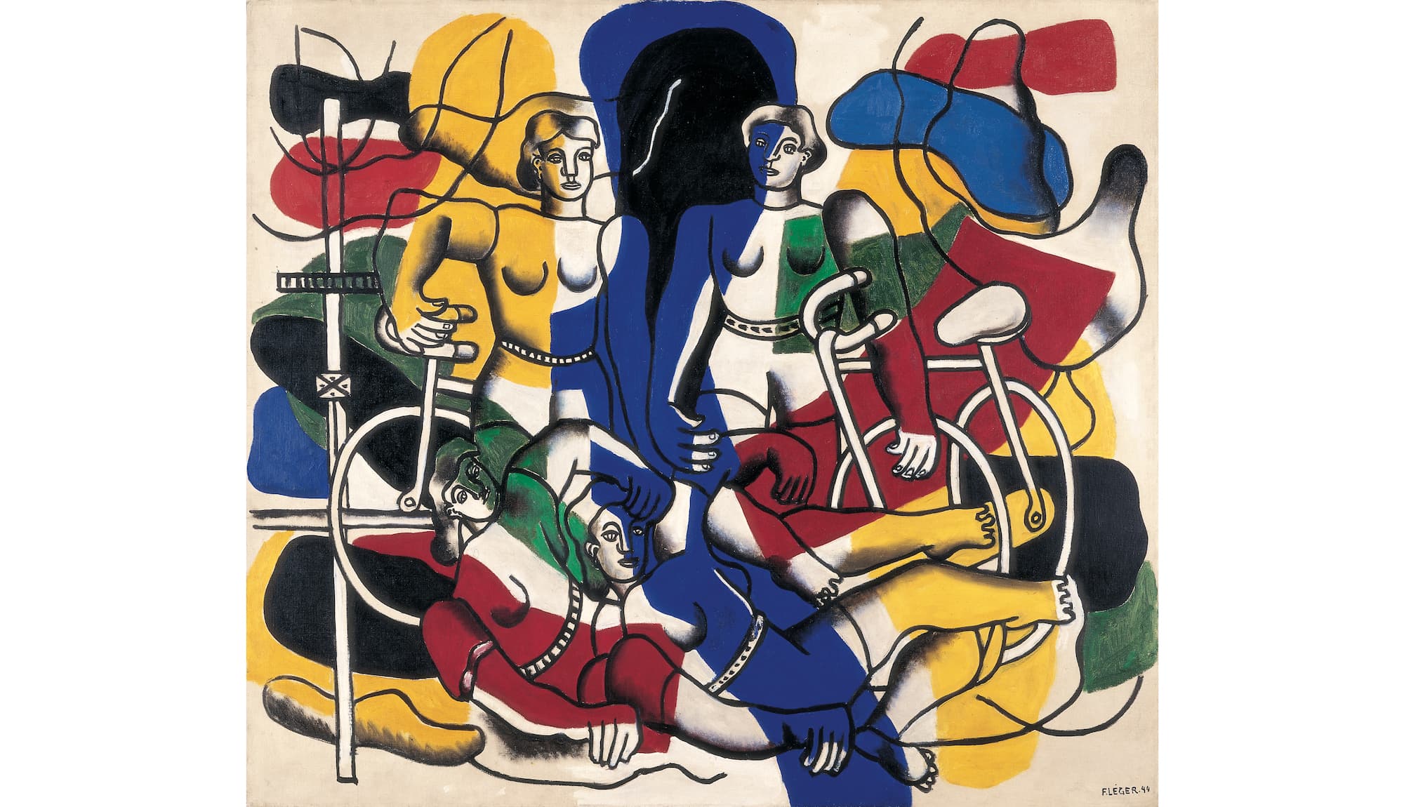 ショートパンツのサイクリスト フェルナン・レジェ「美しい自転車乗り