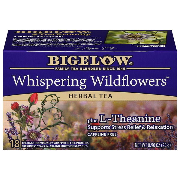 Bigelow Whispering Wildflower Herbal Tea 18 Bags | Products