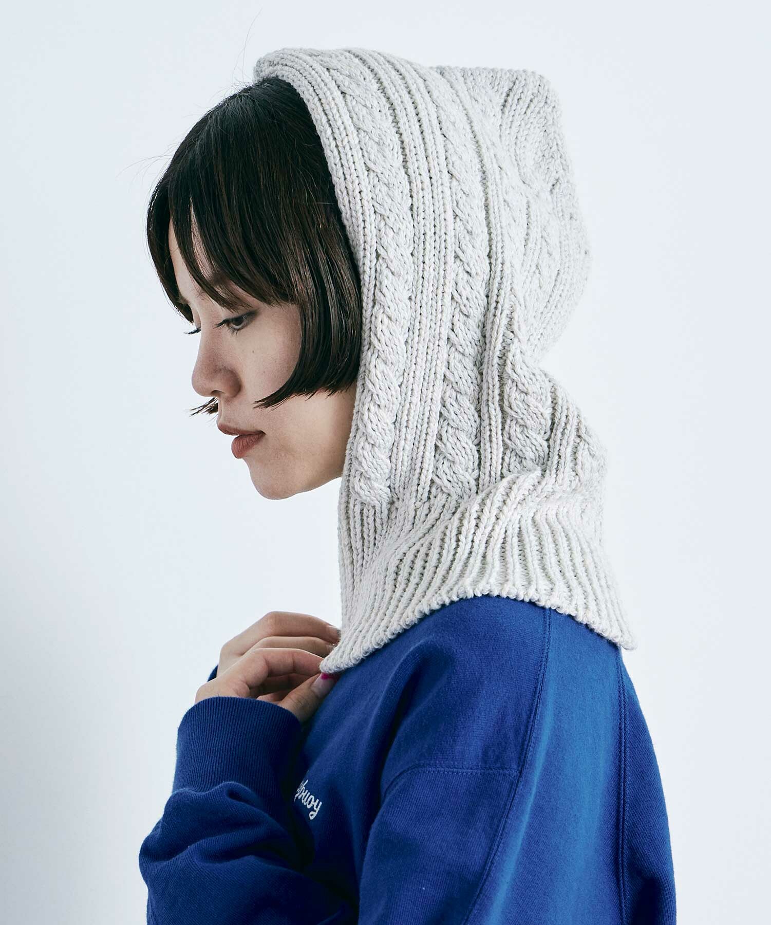 AMBIDEX Store ○CABLE KNIT バラクラバ(F FOG): buoybuoy