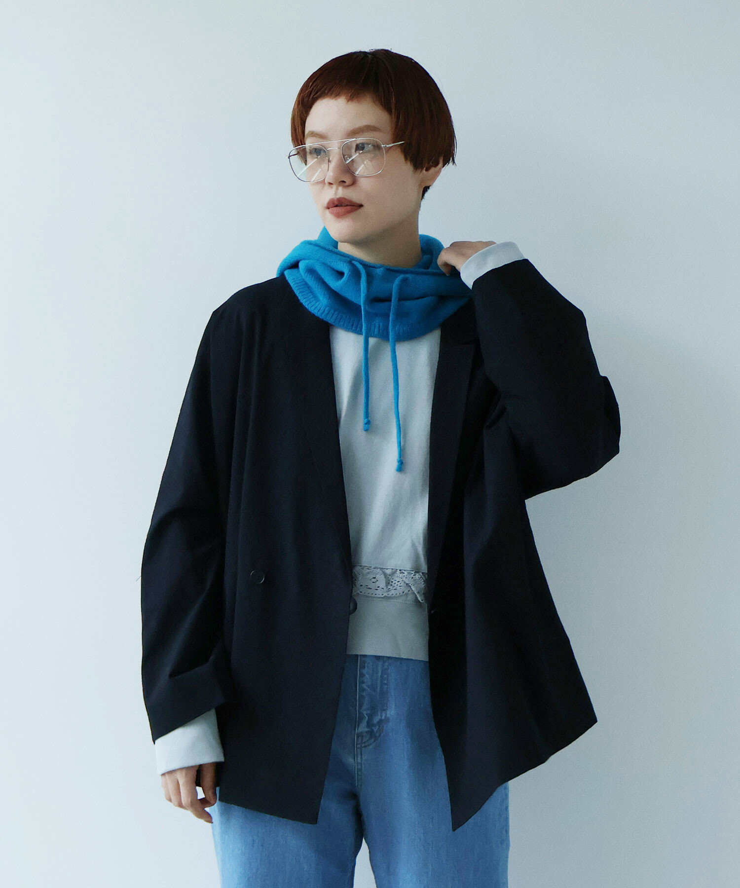 AMBIDEX Store ○ラムウール/カシミア バラクラバ(F TURQUOISE): buoybuoy