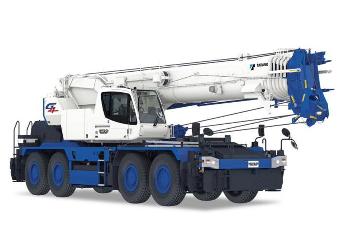 タダノ、ラフテレーンクレーン 吊り上げ能力100トン | 機械