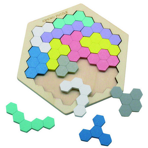 スマートスクール / イクモク木製知育パズル 六角形